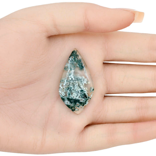 Horse Canyon Moss Agate 39.4x21x4.5 mm Marquise Gemstone LS02342-36