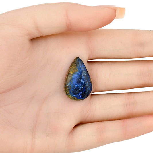 Azurite Chrysocolla 25.85x16.8x4.5 mm Pear Gemstone LS02441-37