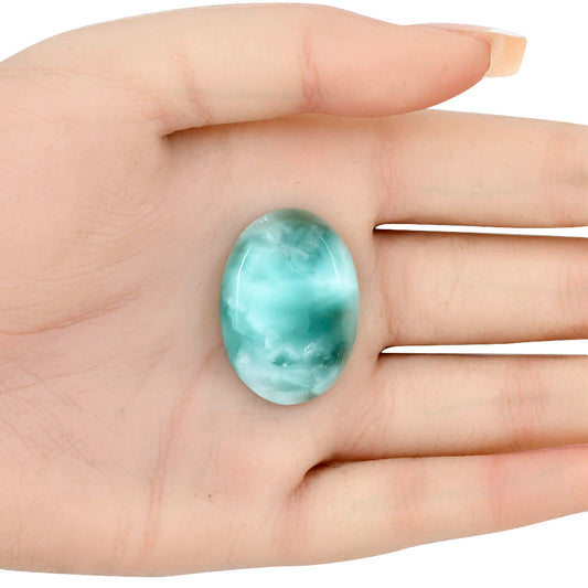 Hemimorphite 31x22x6.8 mm Oval Gemstone LS02467-38