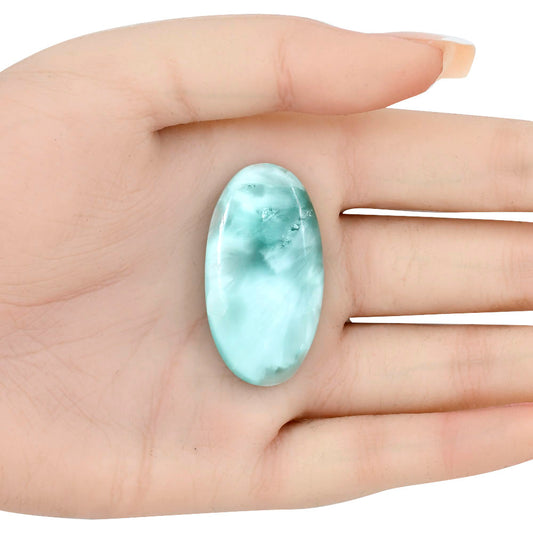 Hemimorphite 39.6x21.25x7 mm Oval Gemstone LS02468-38