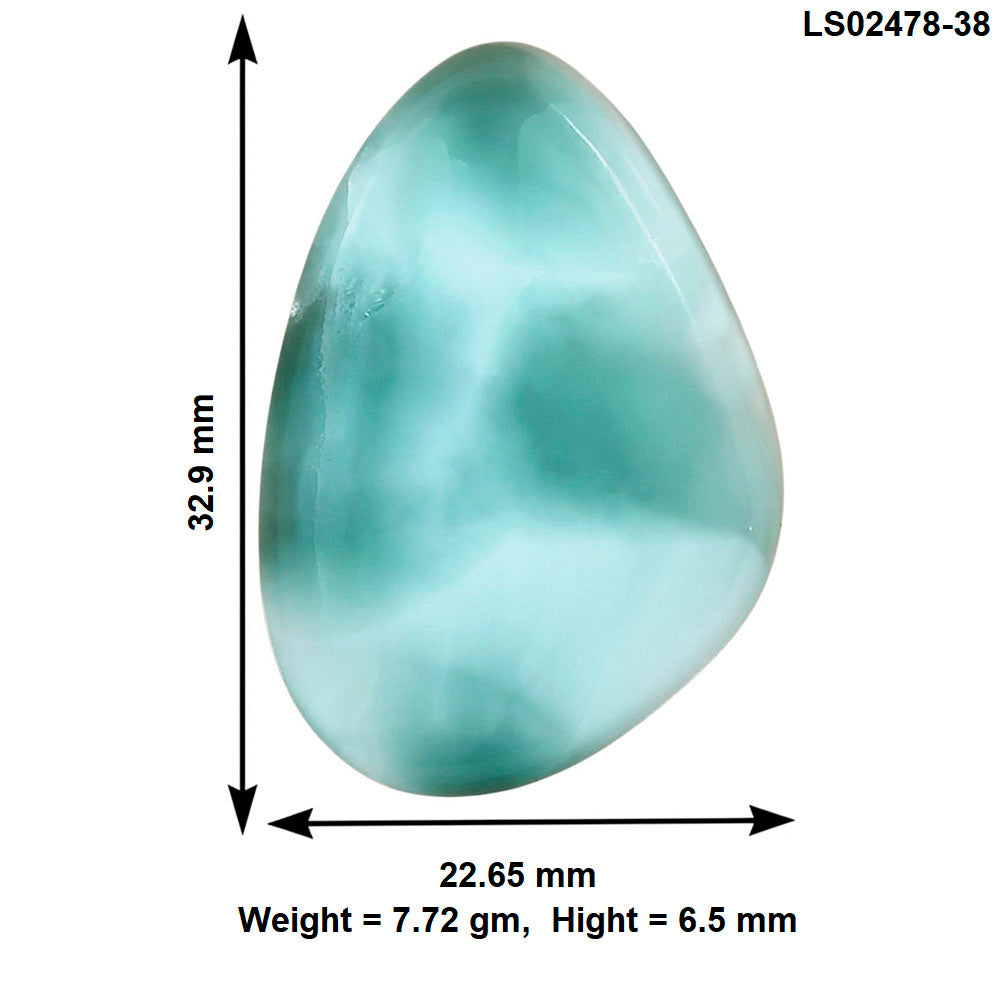 Hemimorphite 32.9x22.65x6.5 mm Fancy Gemstone LS02478-38