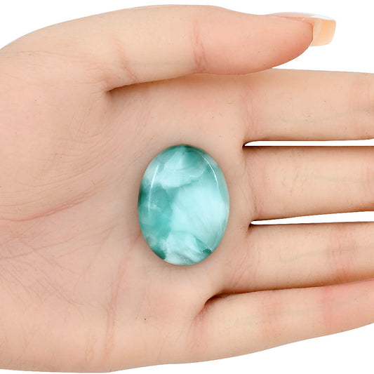 Hemimorphite 29.85x22.65x6.3 mm Oval Gemstone LS02484-38