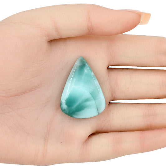 Hemimorphite 34.7x25.4x6.3 mm Pear Gemstone LS02491-38