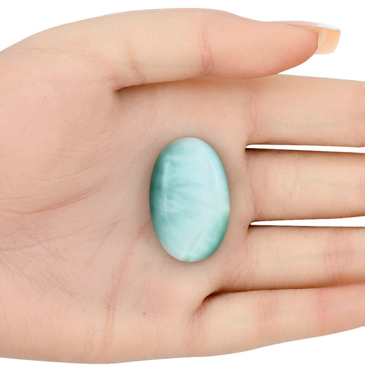 Hemimorphite 31.5x20.35x7 mm Oval Gemstone LS02501-38