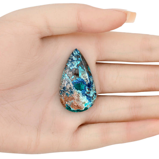 Shattuckite 38.1x22.36x6.6 mm Pear Gemstone LS02506-39