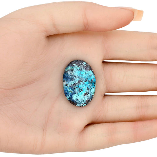 Shattuckite 27.81x19.6x5.2 mm Oval Gemstone LS02516-39
