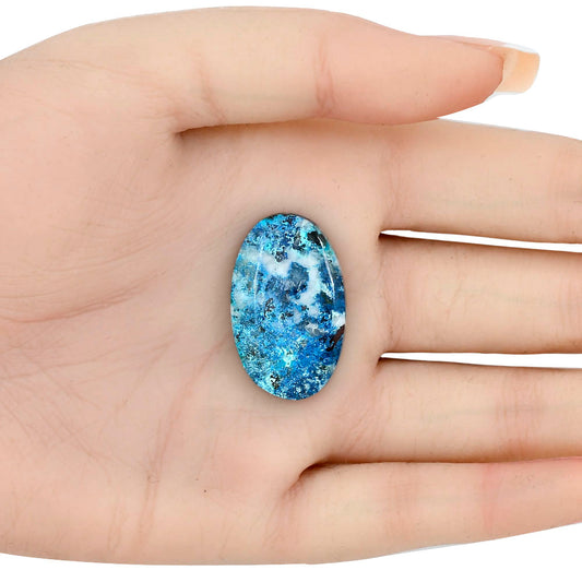 Shattuckite 29.72x18.4x5.45 mm Oval Gemstone LS02518-39