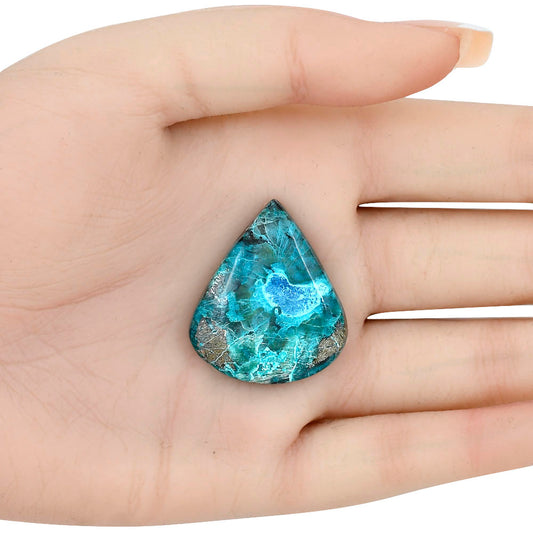 Shattuckite 32.14x27.65x6.3 mm Heart Gemstone LS02521-39