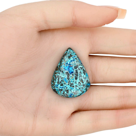 Shattuckite 32.77x25.7x7.5 mm Pear Gemstone LS02526-39