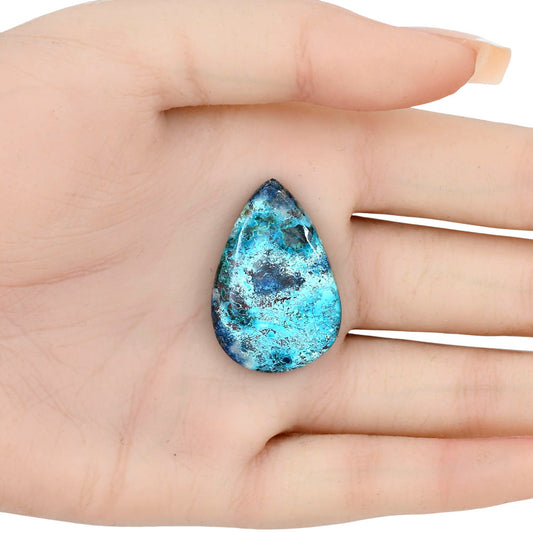 Shattuckite 32.4x21.69x5.65 mm Pear Gemstone LS02529-39