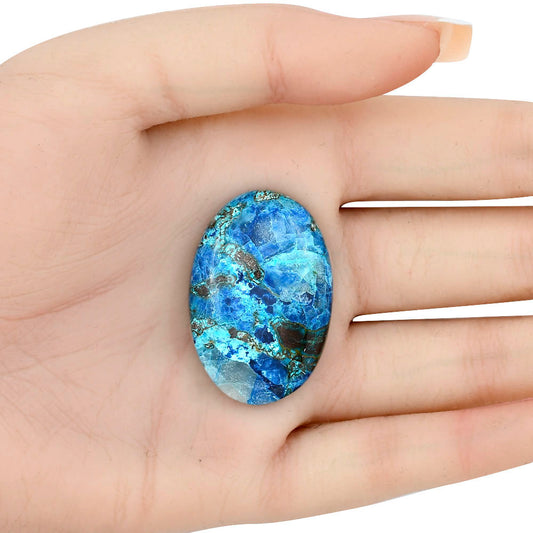 Shattuckite 36.7x24.73x7.1 mm Oval Gemstone LS02531-39