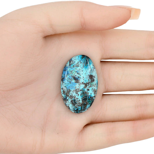Shattuckite 34.31x21.76x5.8 mm Oval Gemstone LS02534-39