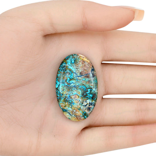 Shattuckite 38.03x24x6.4 mm Oval Gemstone LS02538-39