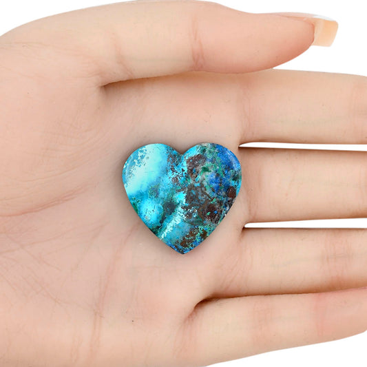 Shattuckite 28.62x26.84x5.3 mm Heart Gemstone LS02539-39