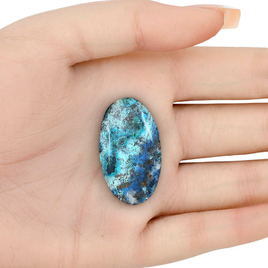Shattuckite 35.36x20.57x5.5 mm Oval Gemstone LS02541-39