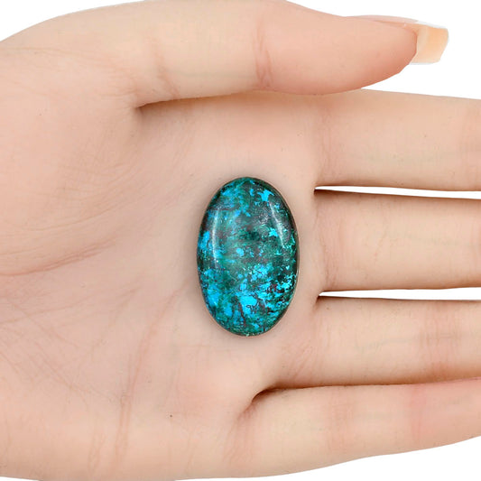 Shattuckite 29.37x19.18x5.5 mm Oval Gemstone LS02577-39