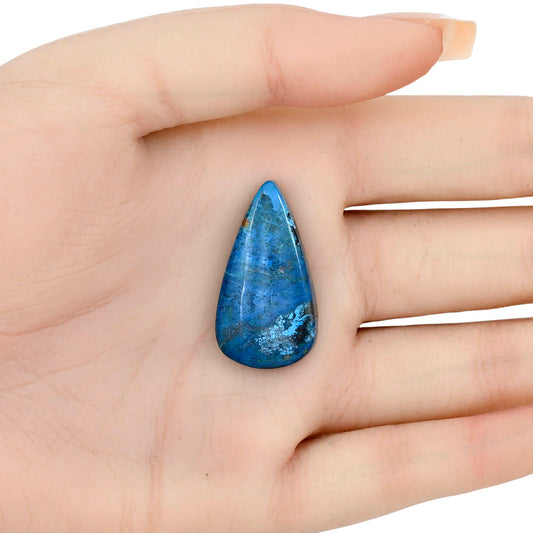 Shattuckite 31.5x17.5x5.8 mm Pear Gemstone LS02582-39