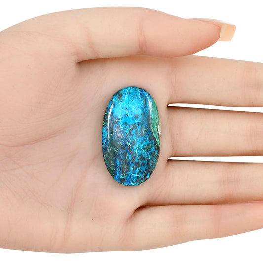 Shattuckite 36.1x21.38x6.35 mm Oval Gemstone LS02586-39