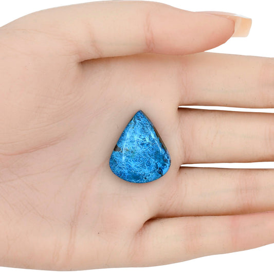 Shattuckite 24.25x20.57x5.7 mm Pear Gemstone LS02587-39