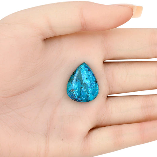 Shattuckite 22.69x18.4x5.1 mm Pear Gemstone LS02591-39