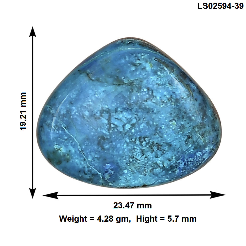 Shattuckite 23.47x19.21x5.7 mm Fancy Gemstone LS02594-39