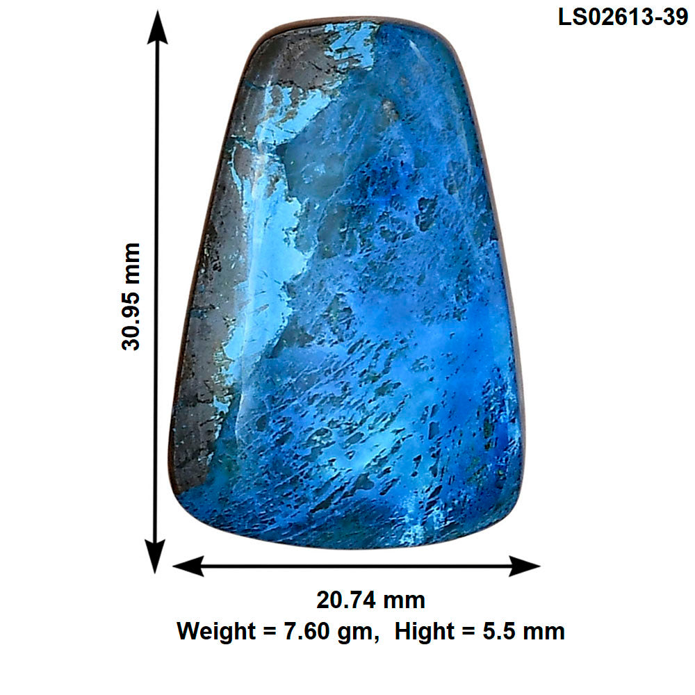 Shattuckite 30.95x20.74x5.5 mm Fancy Gemstone LS02613-39