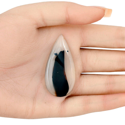 Montana Agate 47.65x23.6x4 mm Pear Gemstone LS02624-40
