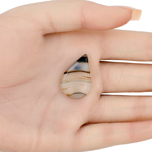 Montana Agate 26.75x18x4.5 mm Pear Gemstone LS02629-40