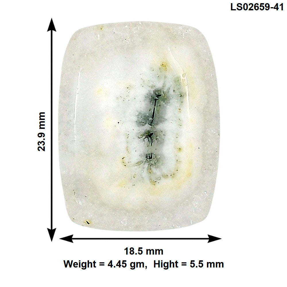 Solar Quartz Eye 23.9x18.5x5.5 mm Baguette Gemstone LS02659-41
