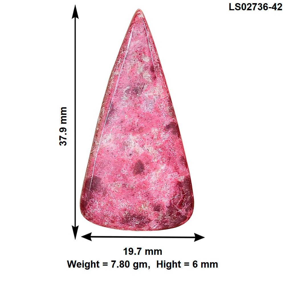 Pink Thulite 37.9x19.7x6 mm Fancy Gemstone LS02736-42