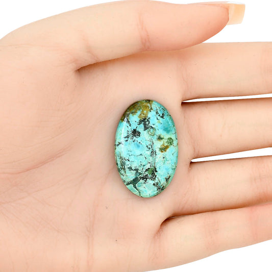 Tibetan Turquoise 32x21x5 mm Oval Gemstone LS02743-43