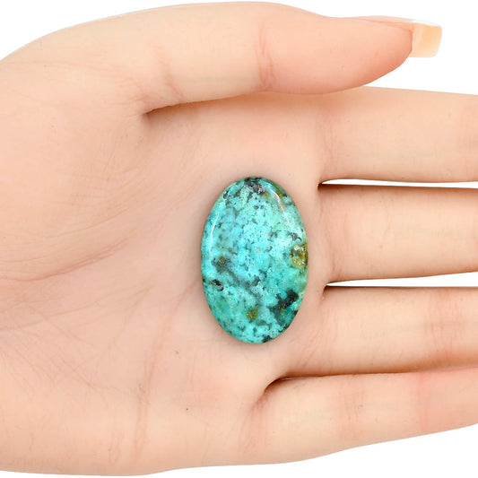 Tibetan Turquoise 32x20.8x5.5 mm Oval Gemstone LS02756-43