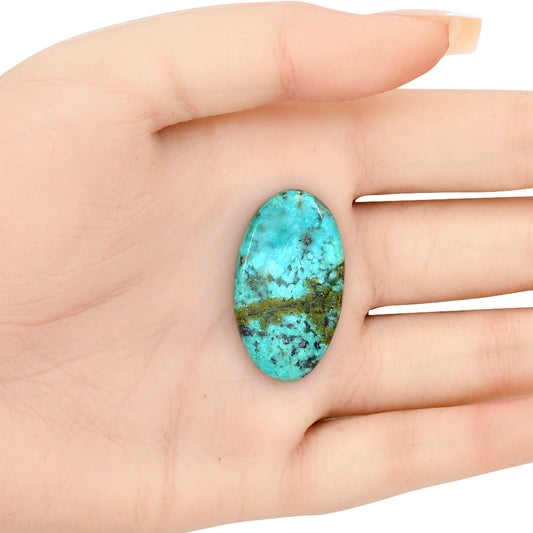 Tibetan Turquoise 33x19x5 mm Oval Gemstone LS02757-43