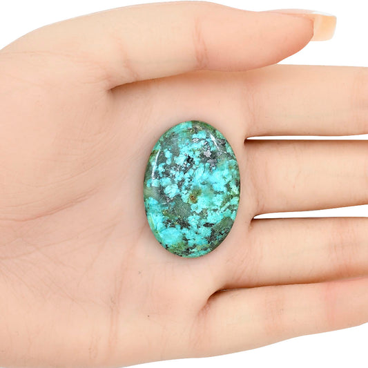 Tibetan Turquoise 34.3x24.2x5 mm Oval Gemstone LS02759-43