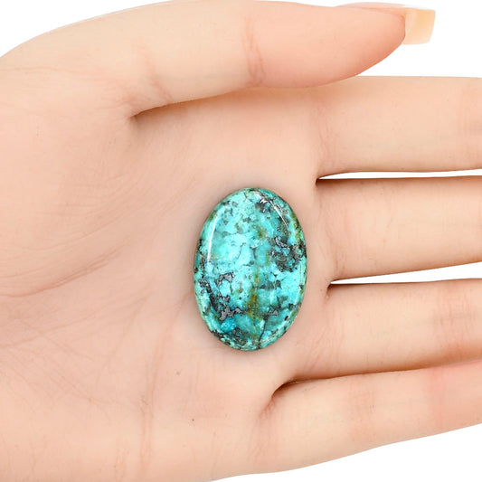 Tibetan Turquoise 30.35x21x5.3 mm Oval Gemstone LS02760-43