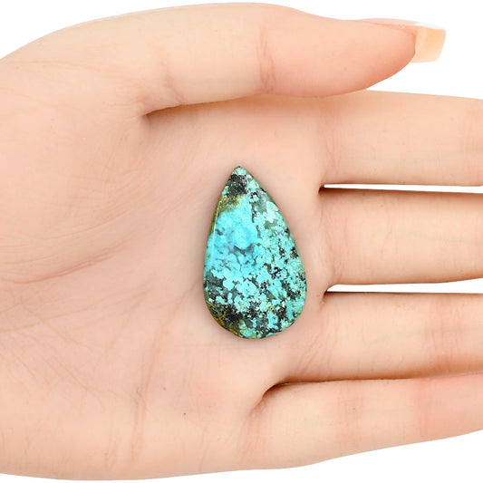 Tibetan Turquoise 32.85x19.6x3.7 mm Pear Gemstone LS02766-43