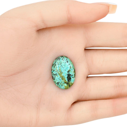 Tibetan Turquoise 23.75x16.8x5.3 mm Oval Gemstone LS02768-43