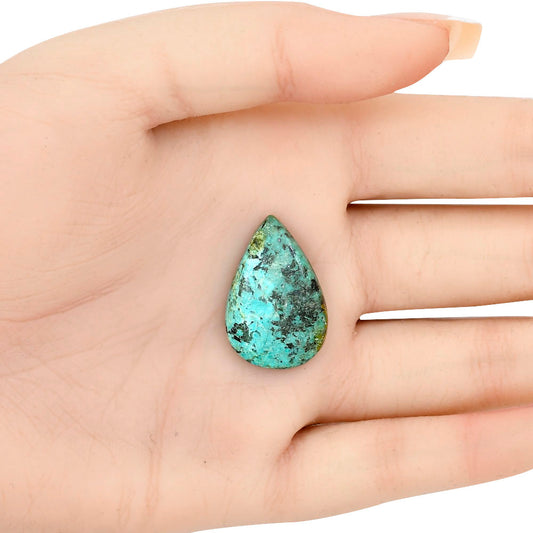 Tibetan Turquoise 26.25x17.45x5 mm Pear Gemstone LS02771-43