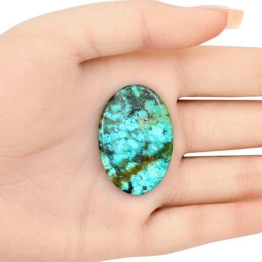 Tibetan Turquoise 38.1x25.85x5 mm Oval Gemstone LS02782-43