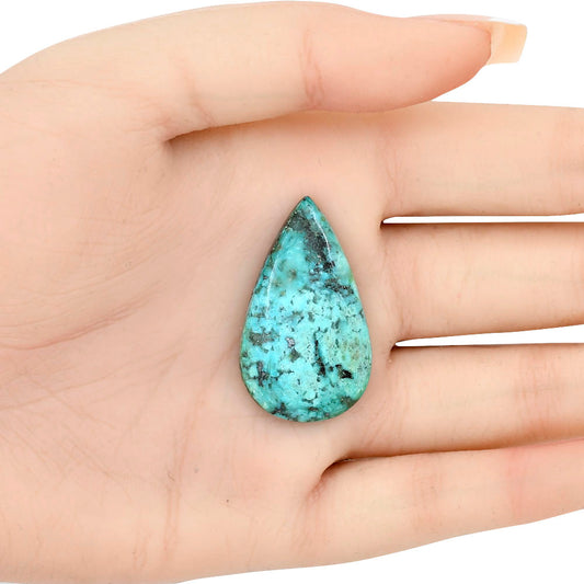 Tibetan Turquoise 35.4x20.8x5 mm Pear Gemstone LS02785-43