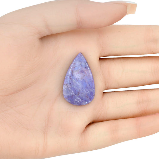 Lavender Jade 30.6x18.75x5.3 mm Pear Gemstone LS02865-46