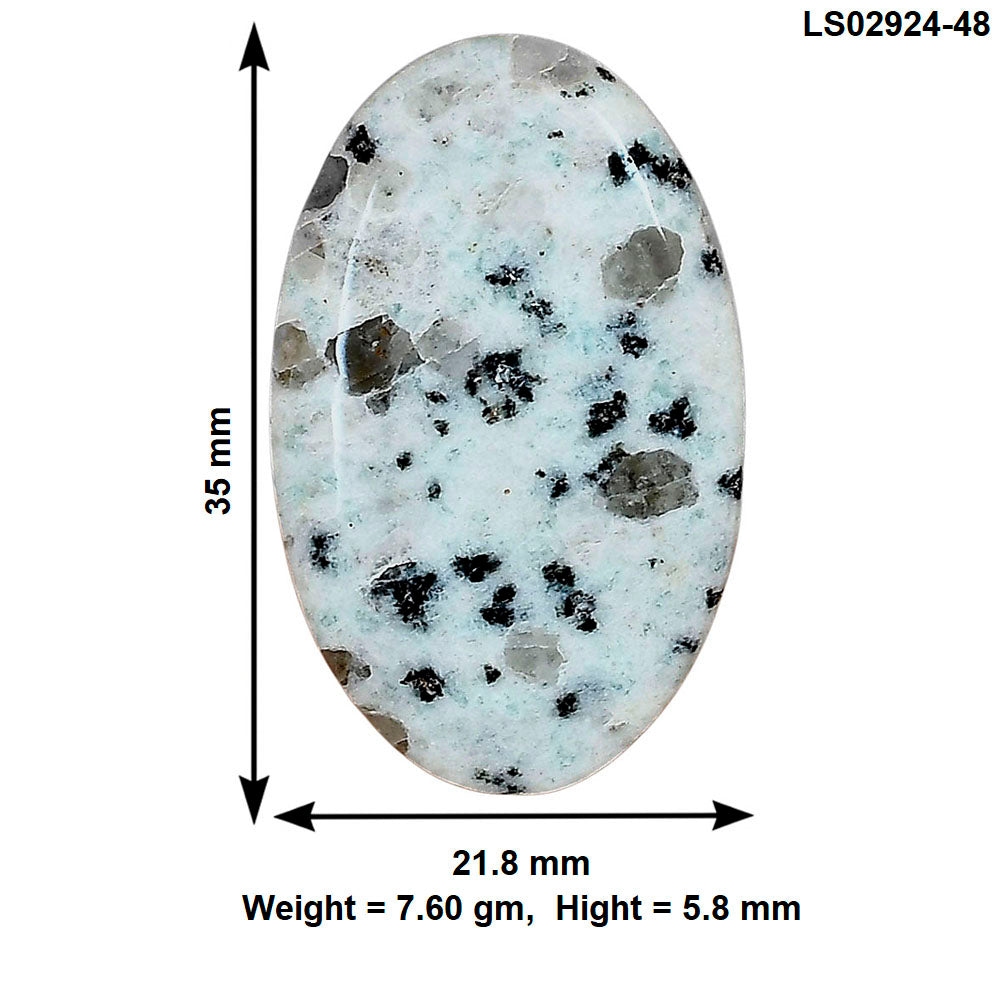 Sesame Jasper 35x21.8x5.8 mm Oval Gemstone LS02924-48