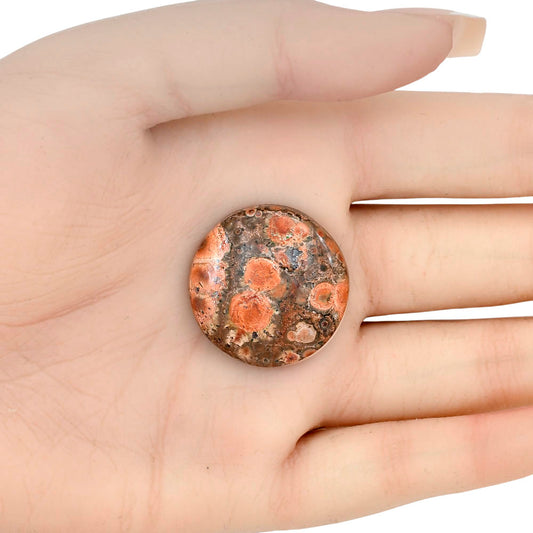Poppy Jasper 26.75x26.75x5.6 mm Round Gemstone LS03001-49