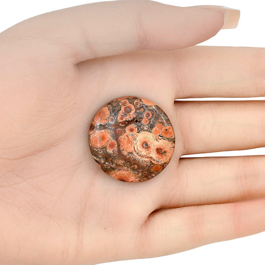 Poppy Jasper 29.5x29.5x5.3 mm Round Gemstone LS03010-49