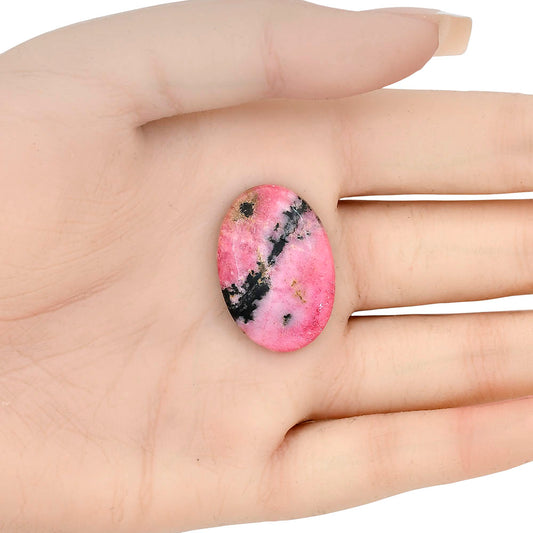 Rhodonite 28.55x19.61x5 mm Oval Gemstone LS03045-50