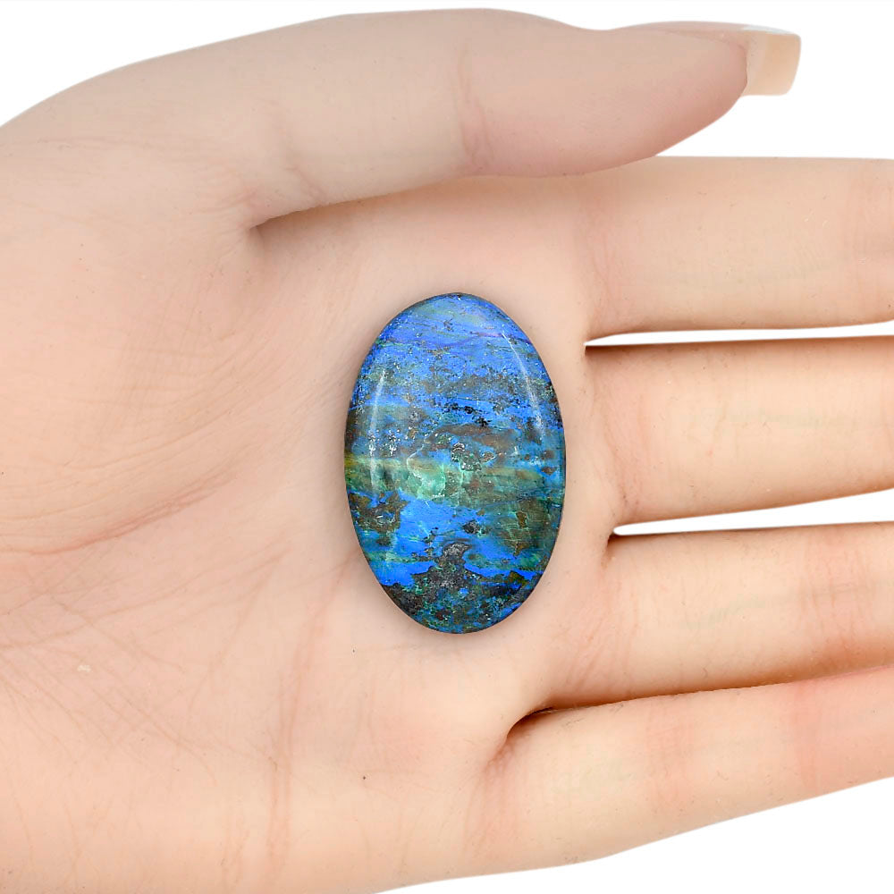 Azurite 34.6x22.6x5.2 mm Oval Gemstone LS03104-52