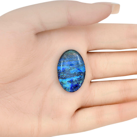 Azurite 28.35x18.85x4.8 mm Oval Gemstone LS03107-52