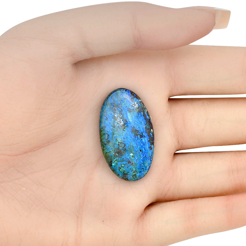 Azurite 33.55x19.45x6 mm Oval Gemstone LS03110-52