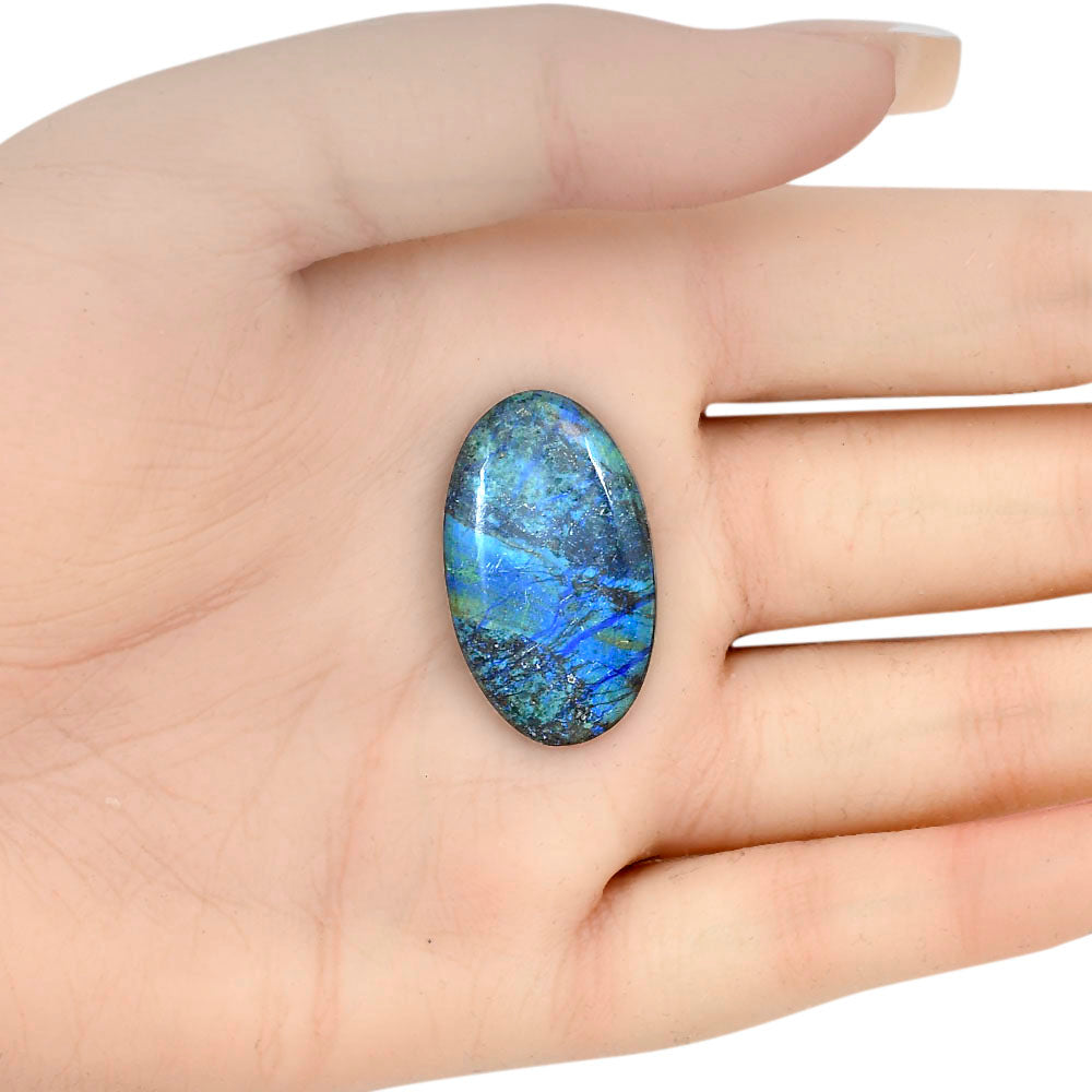 Azurite 30x17.6x4.8 mm Oval Gemstone LS03126-52