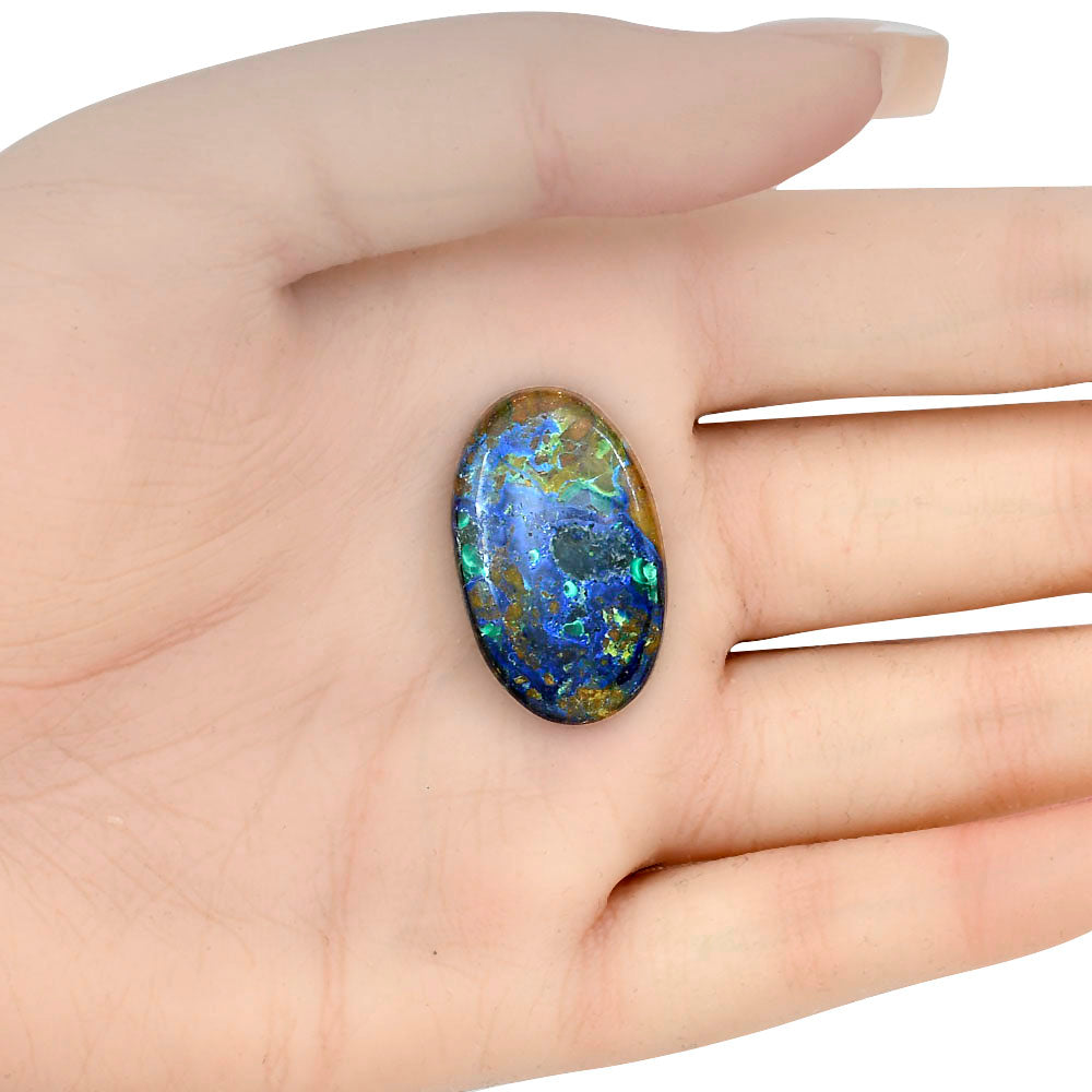 Azurite 28.45x17.5x5.5 mm Oval Gemstone LS03135-52